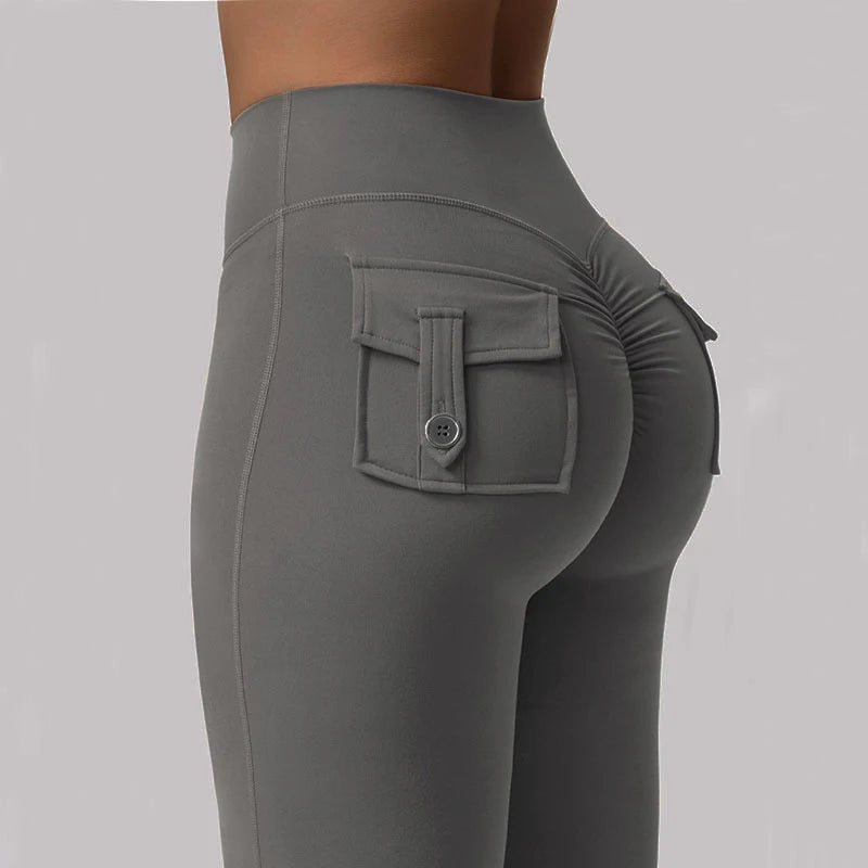 Wide-Leg Yoga Pocket Leggings