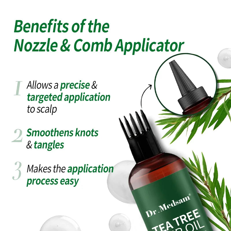 🧴 Gracefully Glowing Herbal Hair Oil – Choose Rosemary or Tea Tree