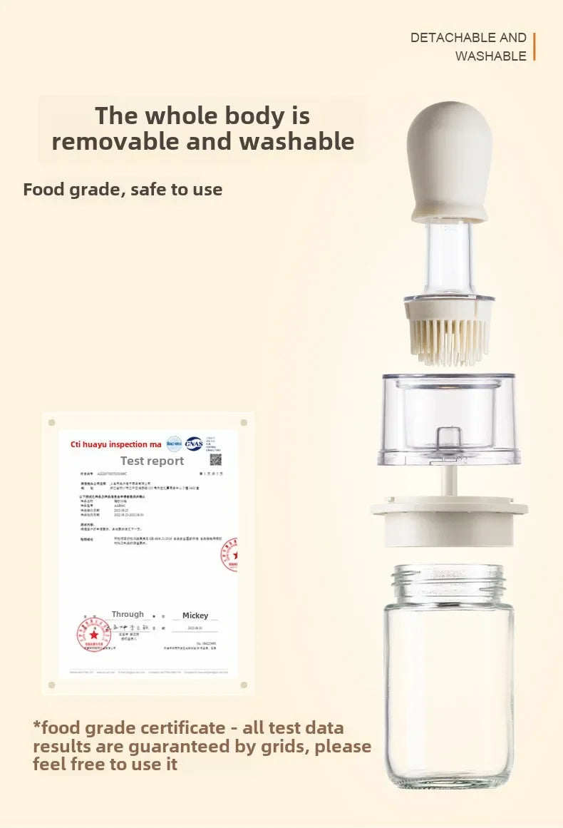 Gracefully Glaze™ Oil Dispenser & Basting Brush Combo