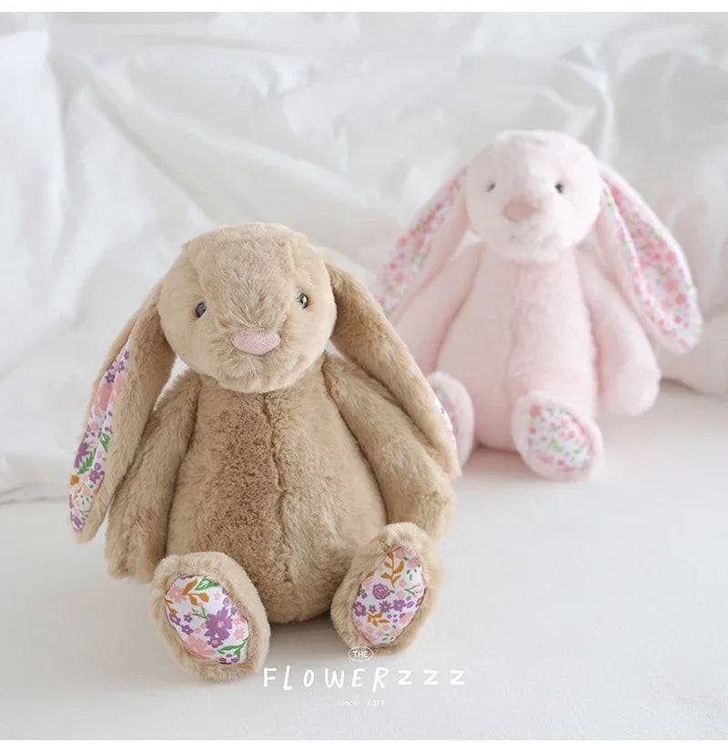 Flora Bunny Plush – Soft Rabbit Toy with Floral Ears (22cm)