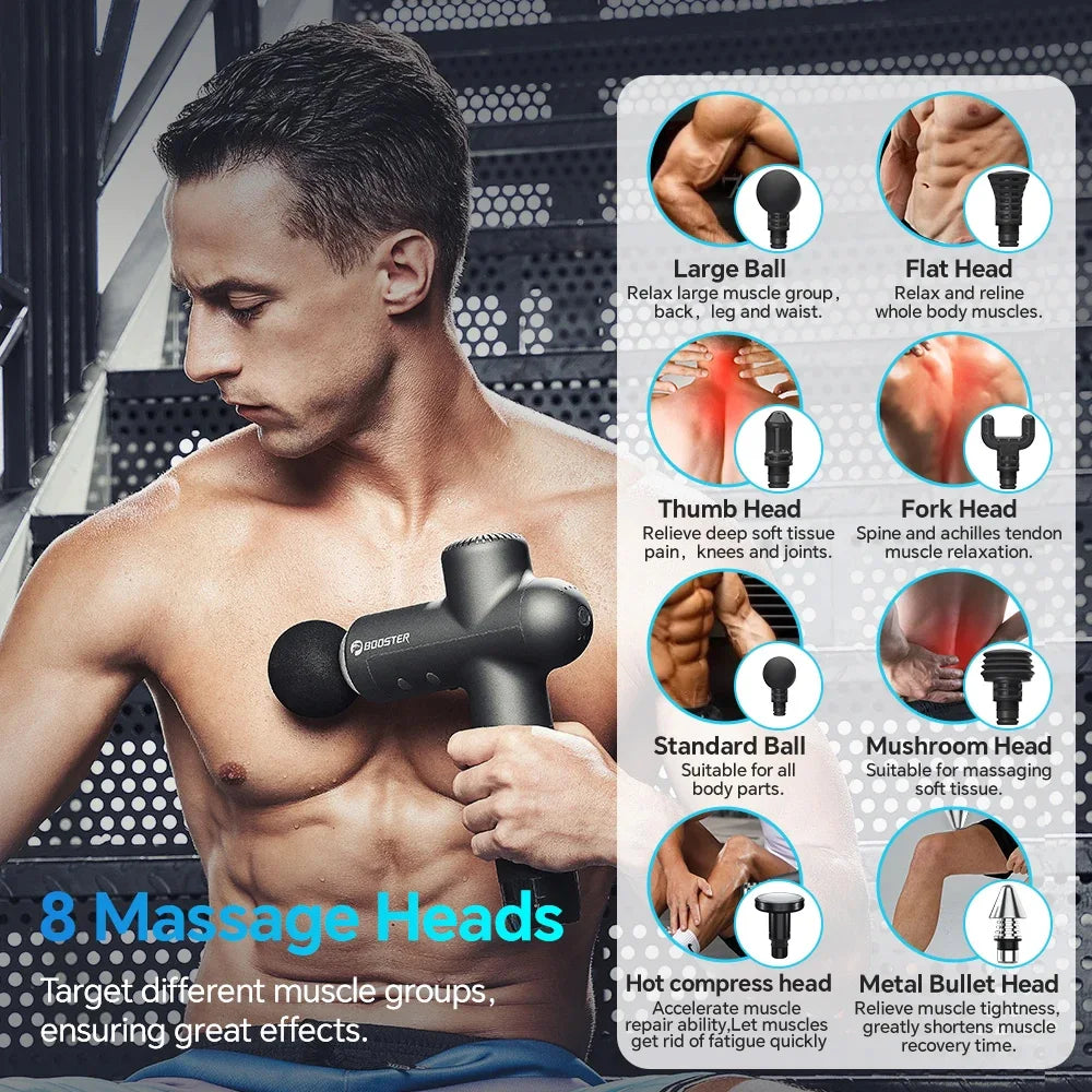 Glow & Go Deep Tissue Massage Gun – Muscle Relief On Demand