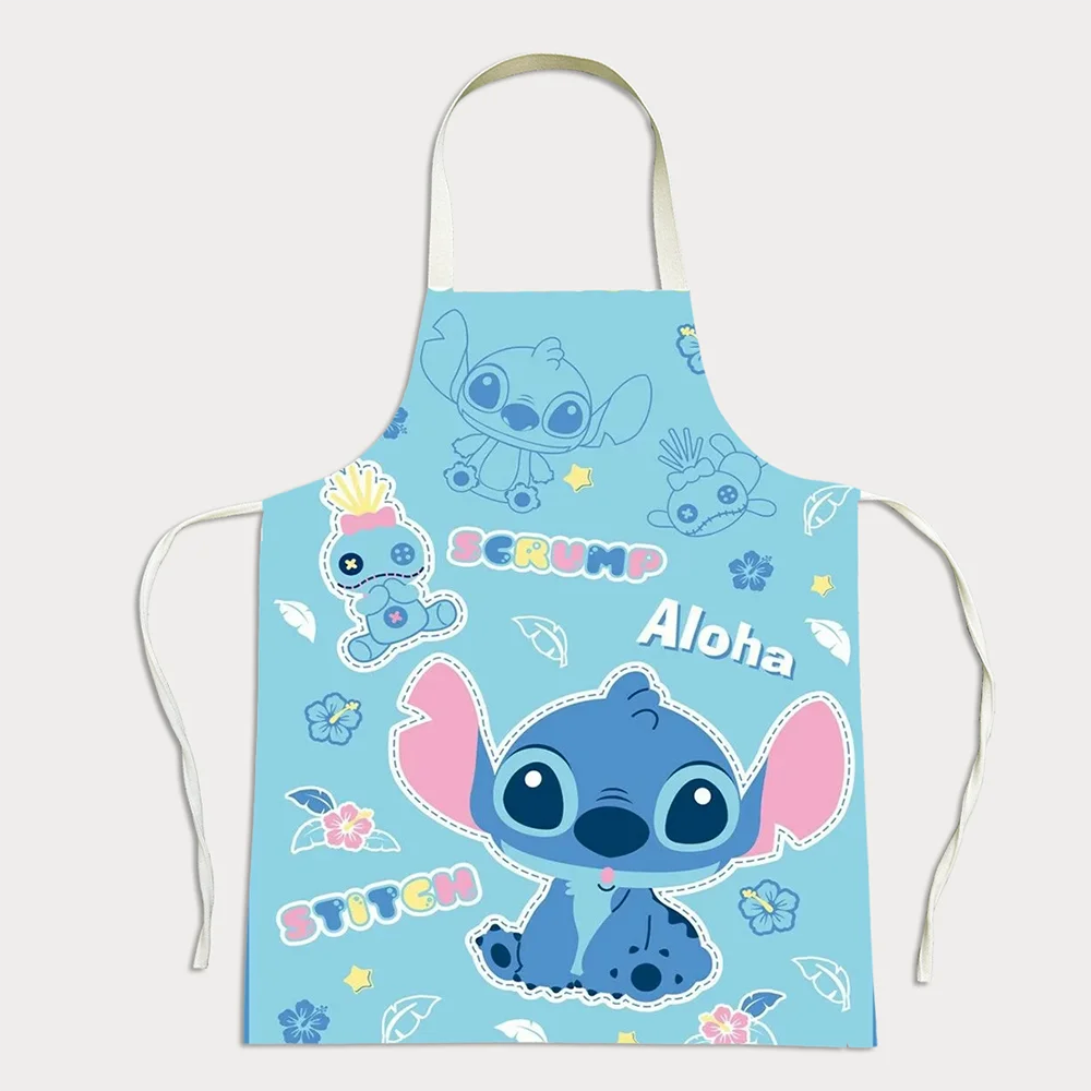Mommy & Me Stitch Apron Set – Matching Cartoon Kitchen & Craft Aprons