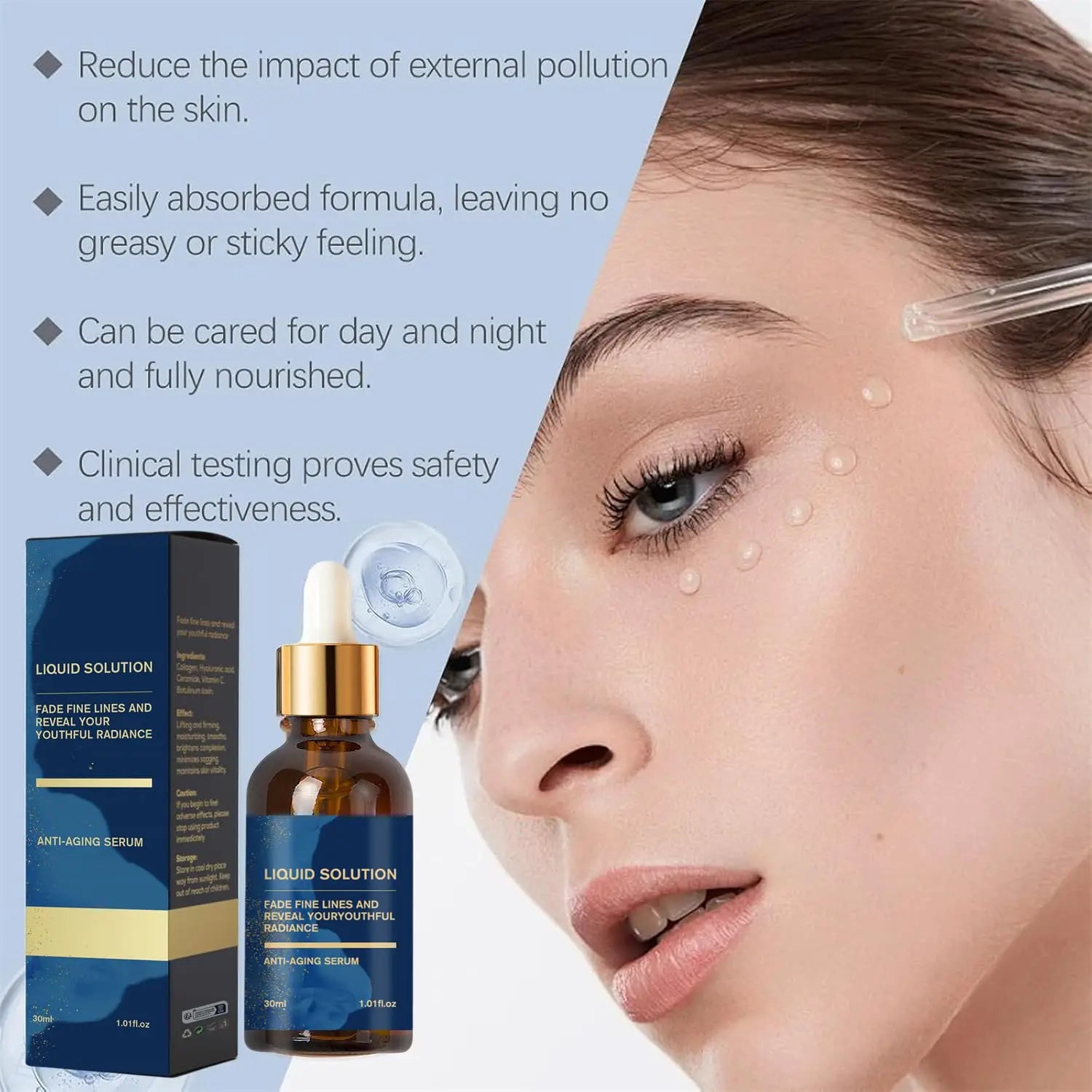 Gracefully Glowing™ Liquid Collagen Peptide Serum – Firming, Hydrating & Age-Defying Elixir (30ml)
