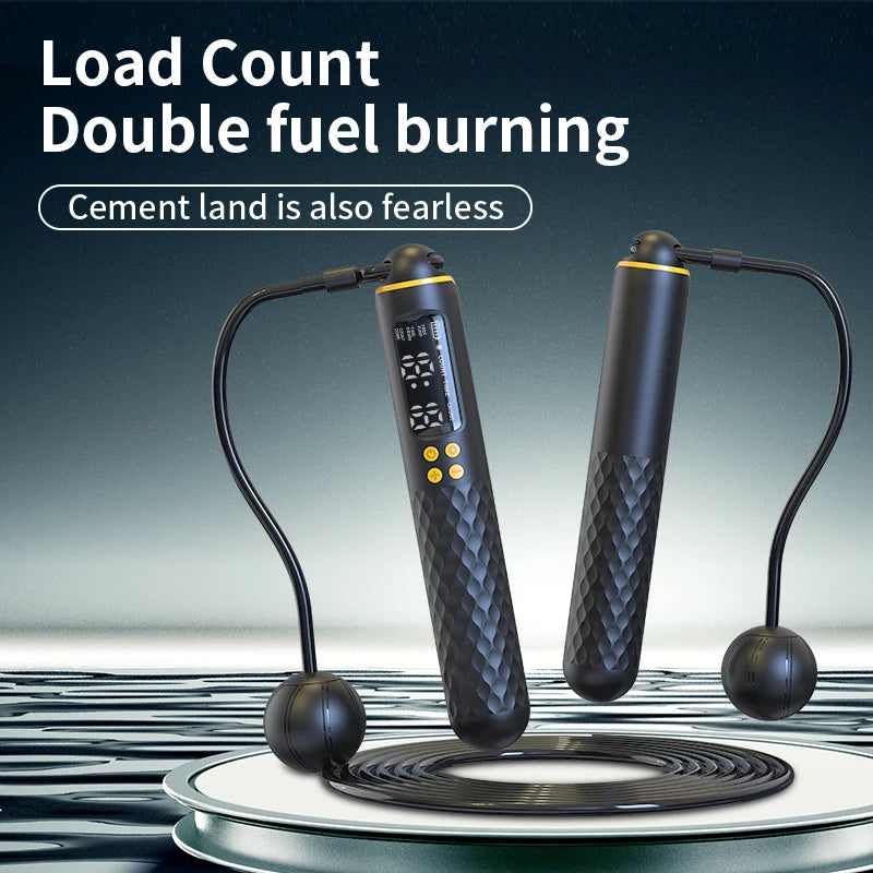 Glow & Go Digital Smart Jump Rope – USB Rechargeable with Calorie Counter
