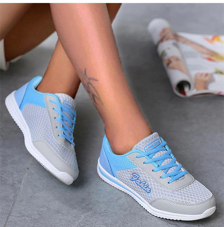 Women's Sneakers Comfortable Women's Shoes Fashion Women's Summer Sneakers Mesh Sneaker Woman Lace-Up Tennis Designer Shoes