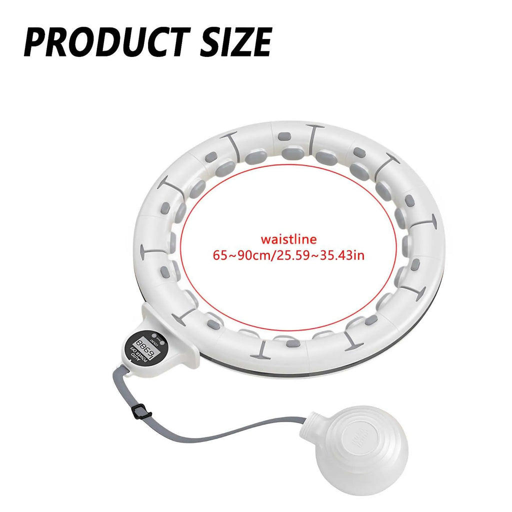 Smart Weighted Fitness Hula Hoop with Counter – Adjustable & Fat-Burning