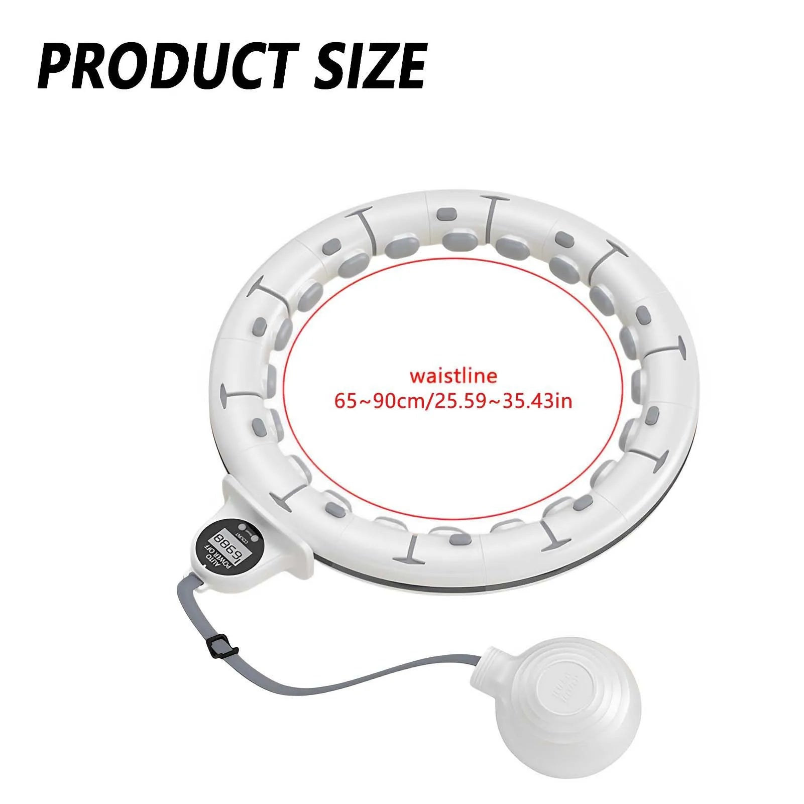 Smart Weighted Fitness Hula Hoop with Counter – Adjustable & Fat-Burning