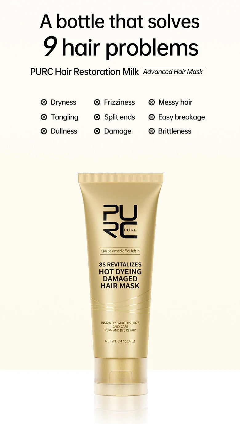 ✨ PURC 8-Second Repair Hair Mask – For Radiance That Starts at the Roots ✨