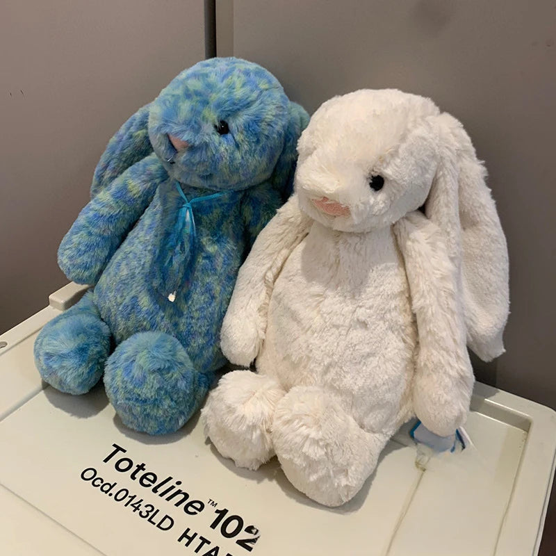 Snuggle Bunny Plush – Soothing Stuffed Rabbit Toy (Blue or White)