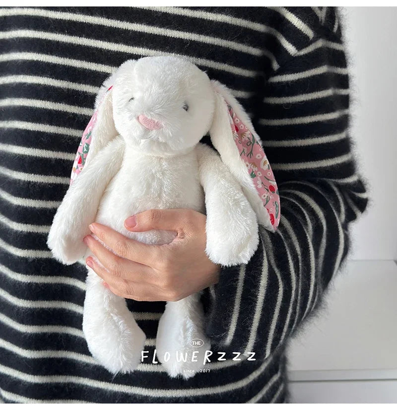 Flora Bunny Plush – Soft Rabbit Toy with Floral Ears (22cm)