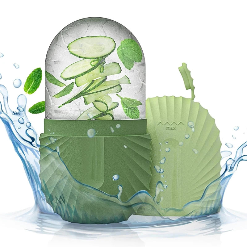 Gracefully Glowing Ice Face Roller – Silicone Mold for Puffiness & Pore Tightening