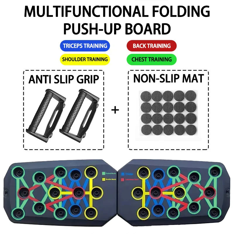 Glow & Go Multifunction Push-Up Board – Total Upper Body Trainer