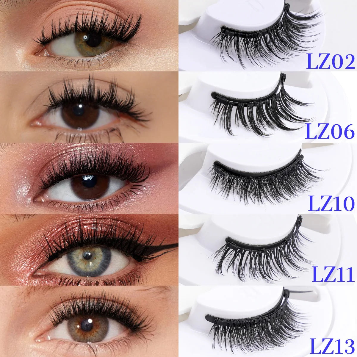 Gracefully Glowing™ Magnetic 3D Mink Lashes – Reusable, No-Glue Winged Lashes with Applicator