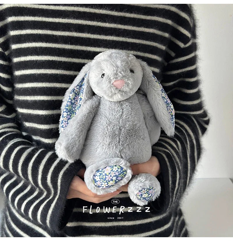 Flora Bunny Plush – Soft Rabbit Toy with Floral Ears (22cm)