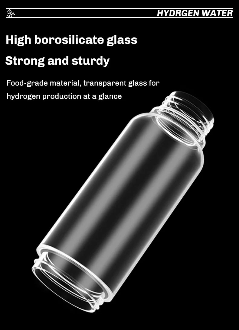 Glow & Go Hydrogen-Rich Water Bottle – USB Rechargeable Wellness Cup with Titanium Filter