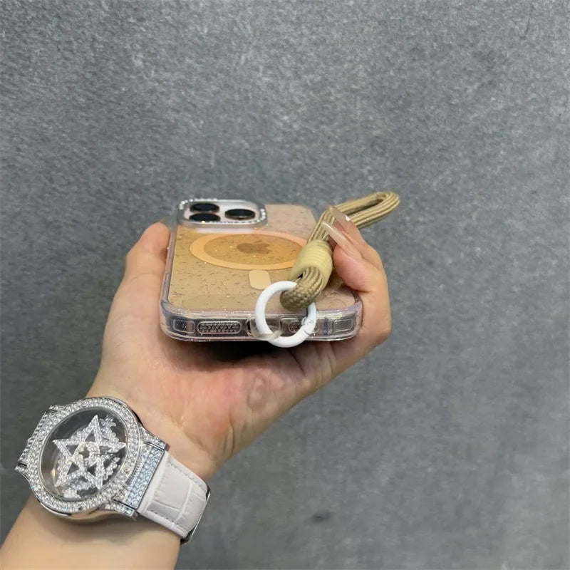 GM GlowTech Luxe Grip Case – Glitter Diamond Edition (Magsafe)