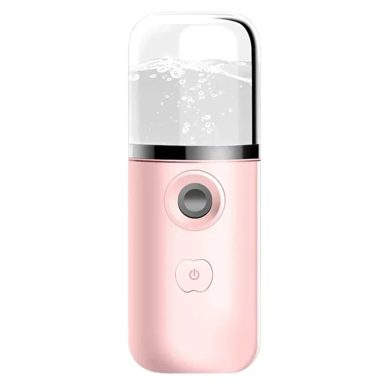 Gracefully Glowing Mini Nano Facial Mister – Hydrating Mist Steamer
