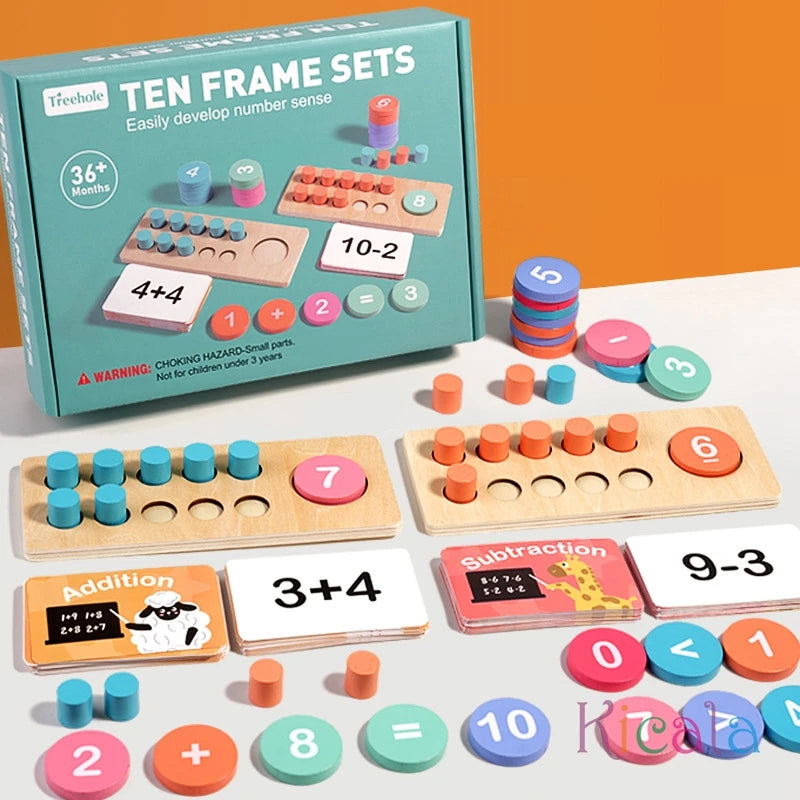 Montessori Math Magic Kit – Wooden Learning Toy + Bonus Printable