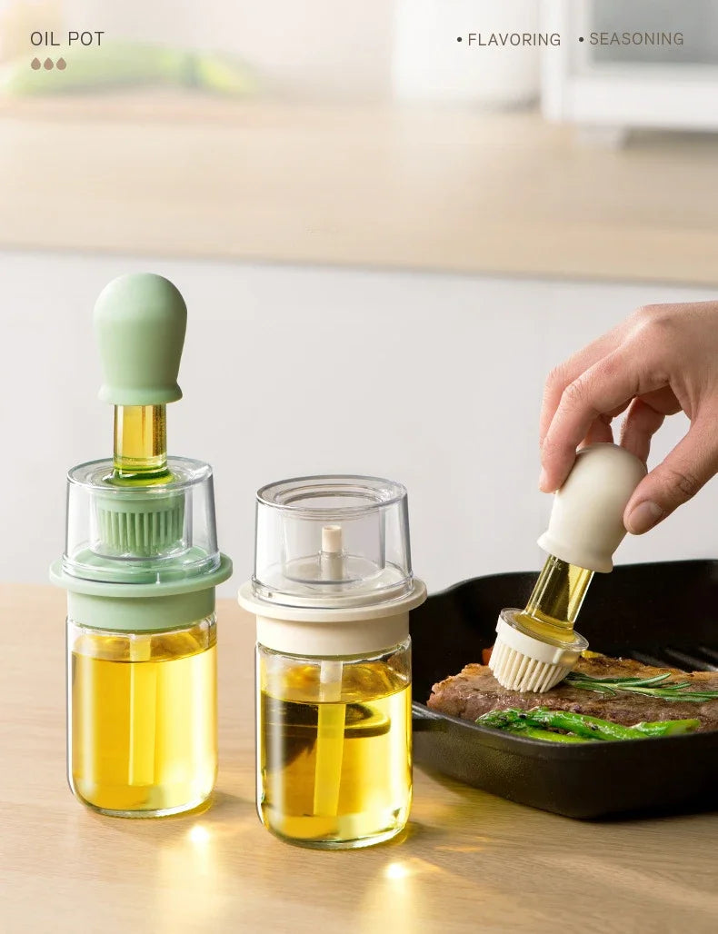 Gracefully Glaze™ Oil Dispenser & Basting Brush Combo