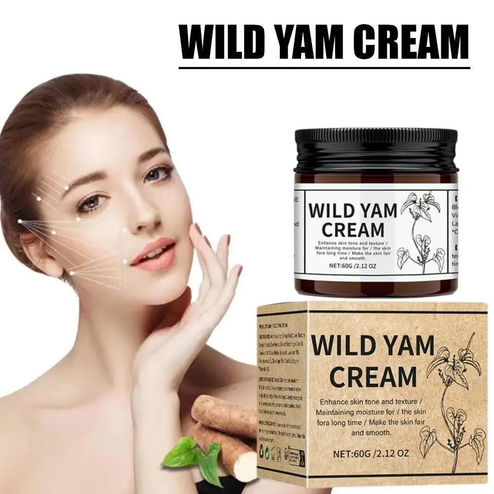 Gracefully Glowing™ Wild Yam Balancing Cream – Organic Herbal Balm for Hormonal Support & Skin Relief (60g)