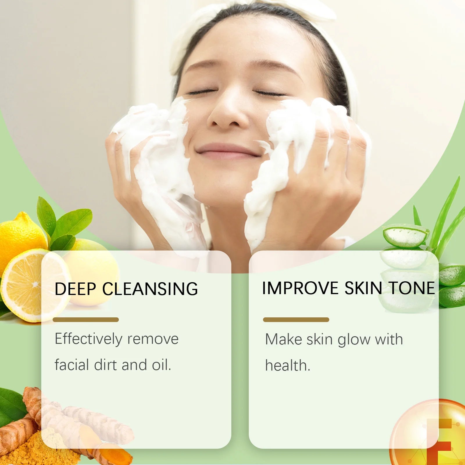 Botanical Glow Green Tea Cleanser – Purify & Refresh (100ml)