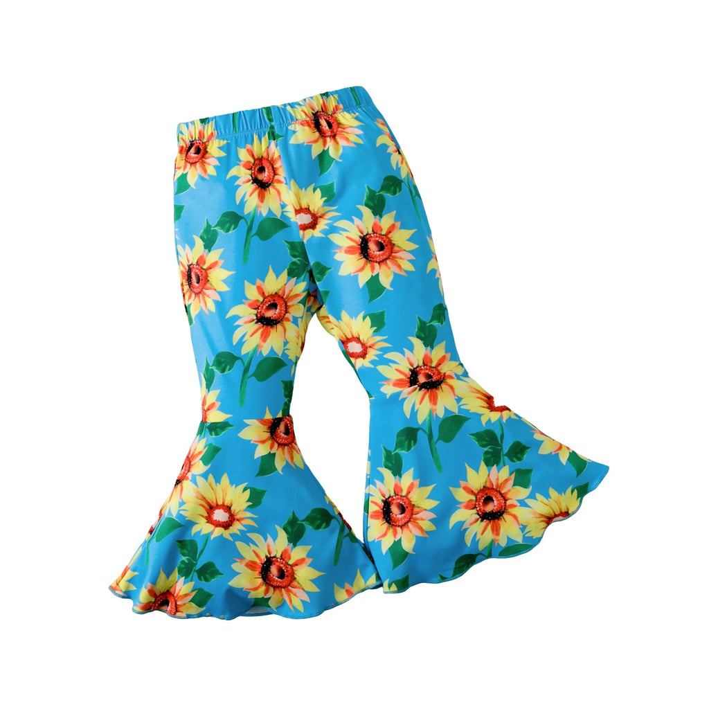 Sunflower Bell-Bottom Pants – Little Miss Sunshine Edition