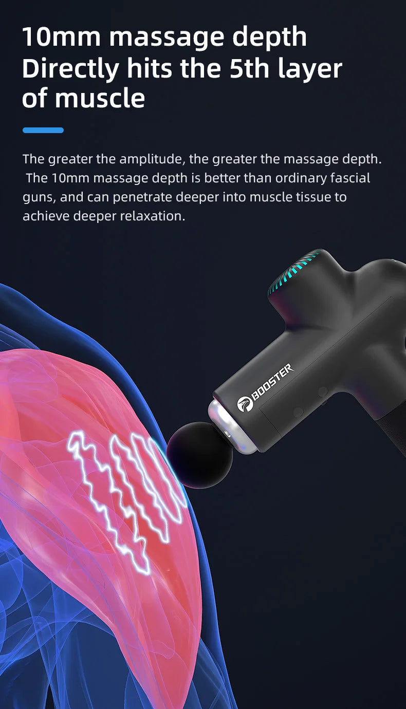 Glow & Go Deep Tissue Massage Gun – Muscle Relief On Demand