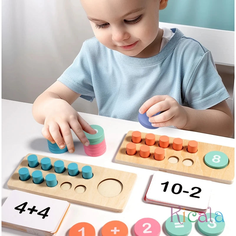Montessori Math Magic Kit – Wooden Learning Toy + Bonus Printable
