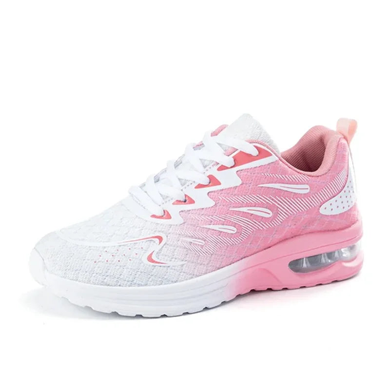Sneaker Women Walking Shoes – Fashion Air Cushion Mesh Breathable Tennis & Sport Shoes