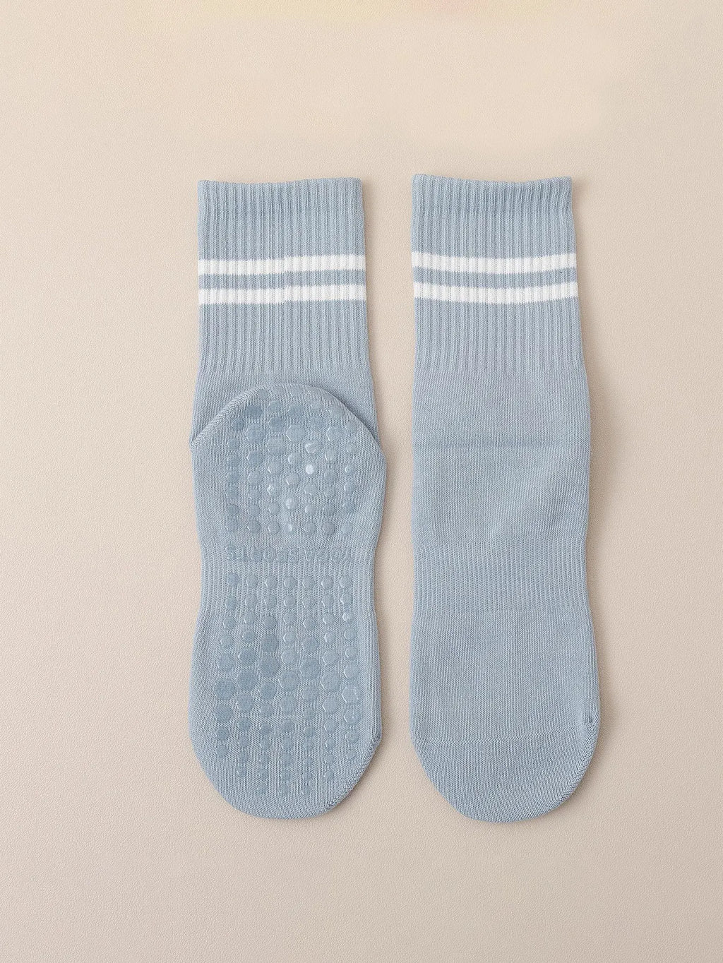 Glow & Go Non-Slip Pilates & Yoga Socks – 4 Pairs with Grips for Stability and Comfort