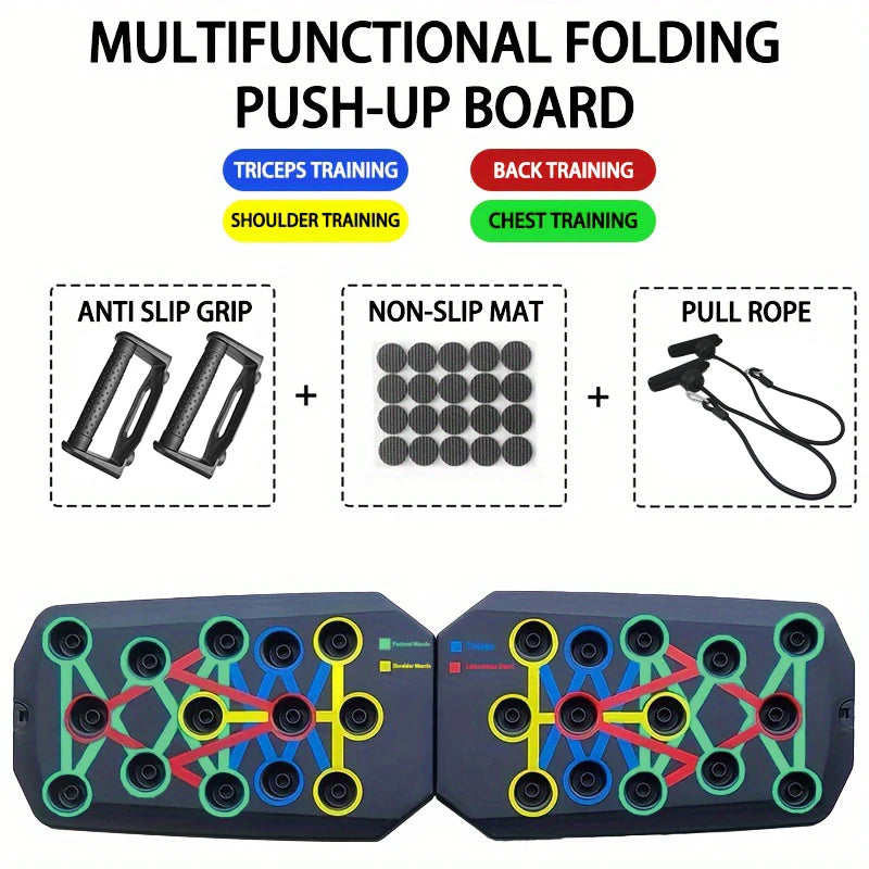 Glow & Go Multifunction Push-Up Board – Total Upper Body Trainer