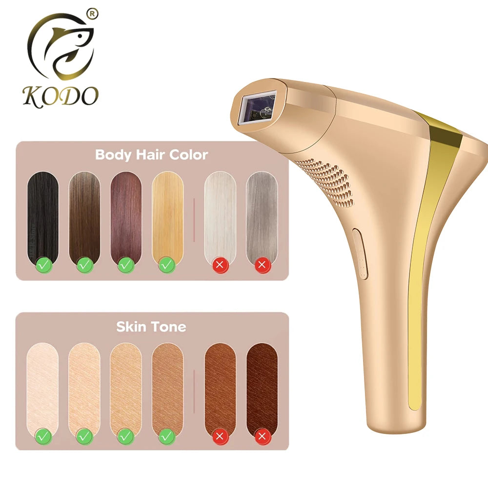 Gracefully Glowing 4-in-1 Ice IPL Hair Removal & Skin Rejuvenation Device