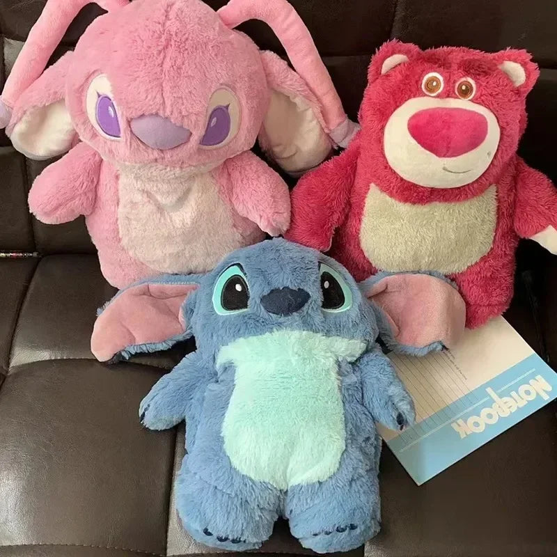 Stitch Plush Comfort Toy + Warm Bottle Set – Soft & Snuggly Gift for Kids