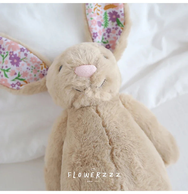 Flora Bunny Plush – Soft Rabbit Toy with Floral Ears (22cm)