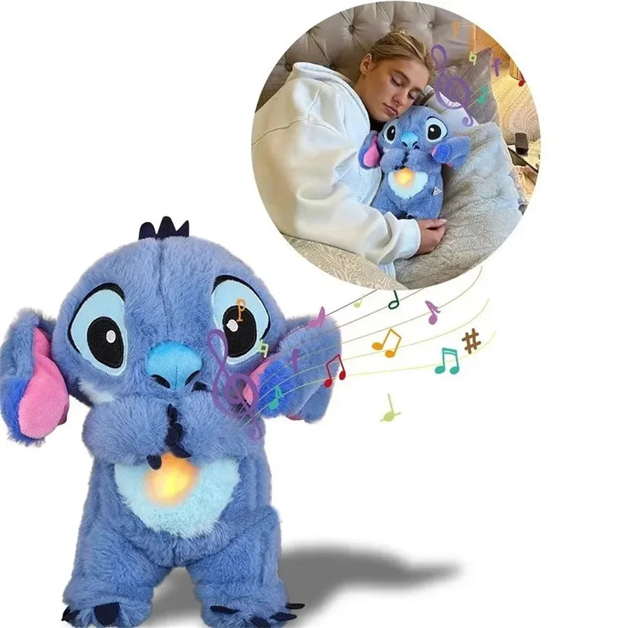 Stitch Breathing Plush – Light-Up Musical Comfort Toy with Calming Rhythm
