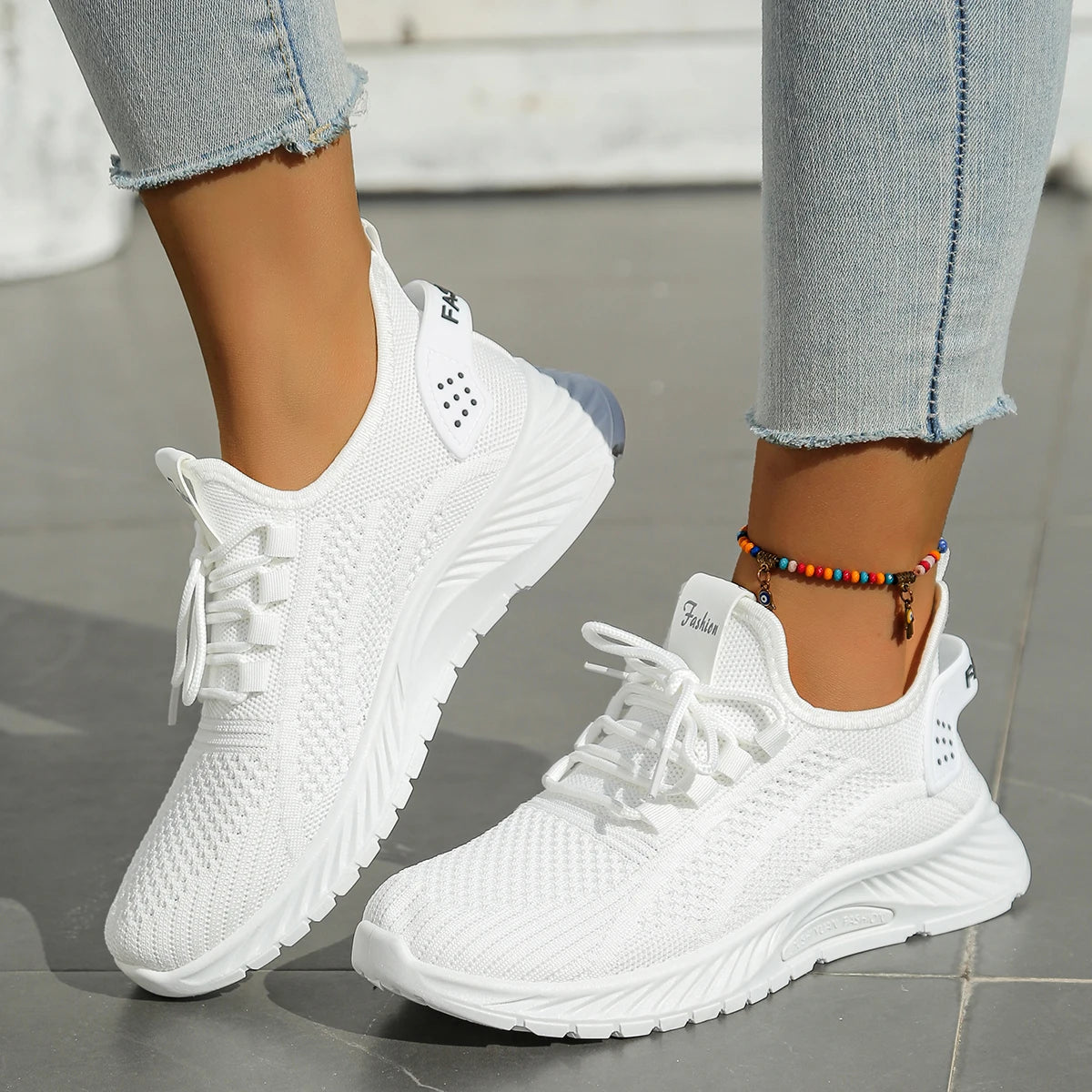 Women’s Casual Sneakers – 2025 Trendy Fly Weave Lightweight Sport & Leisure Shoes