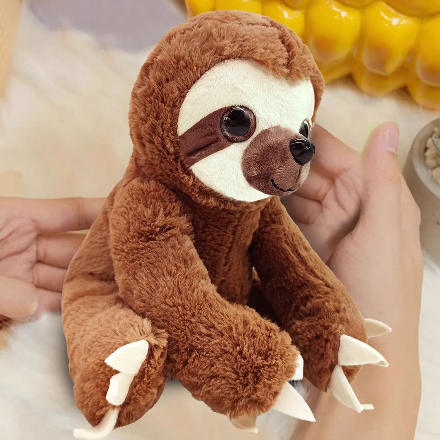 Snuggle Sloth Plush – Ultra-Soft Stuffed Animal (Grey or Brown)