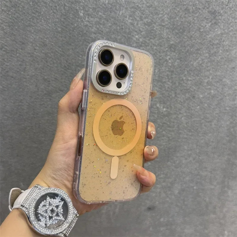 GM GlowTech Luxe Grip Case – Glitter Diamond Edition (Magsafe)