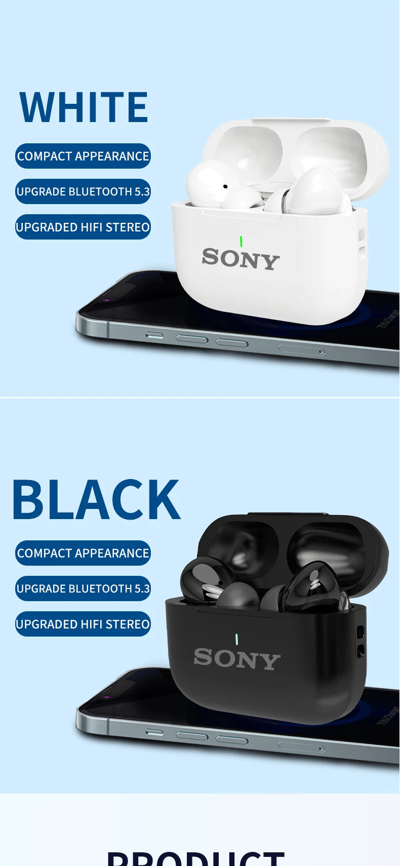 GM GlowTech Sonic Buds – Wireless Bluetooth Earphones