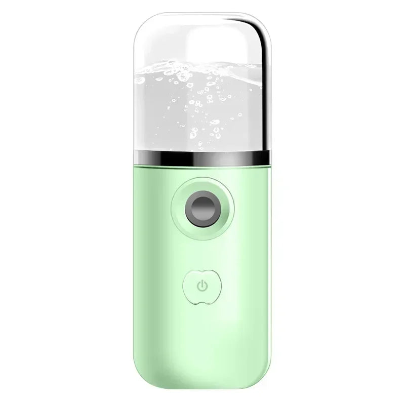 Gracefully Glowing Mini Nano Facial Mister – Hydrating Mist Steamer