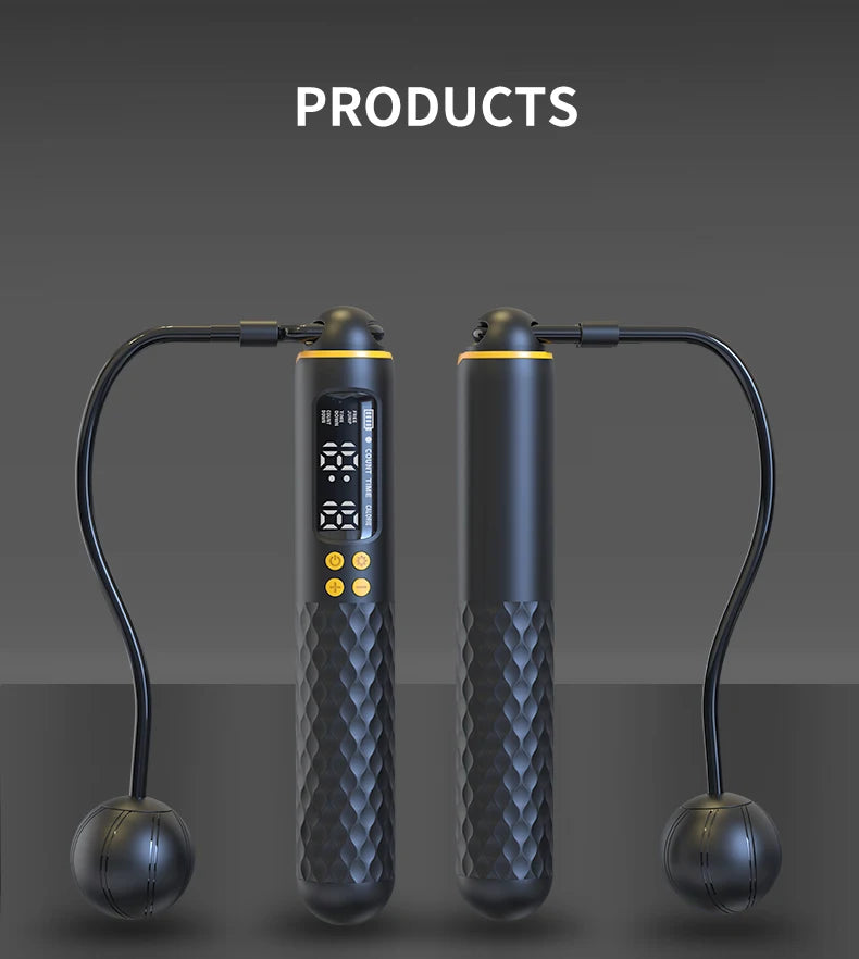 Glow & Go Digital Smart Jump Rope – USB Rechargeable with Calorie Counter