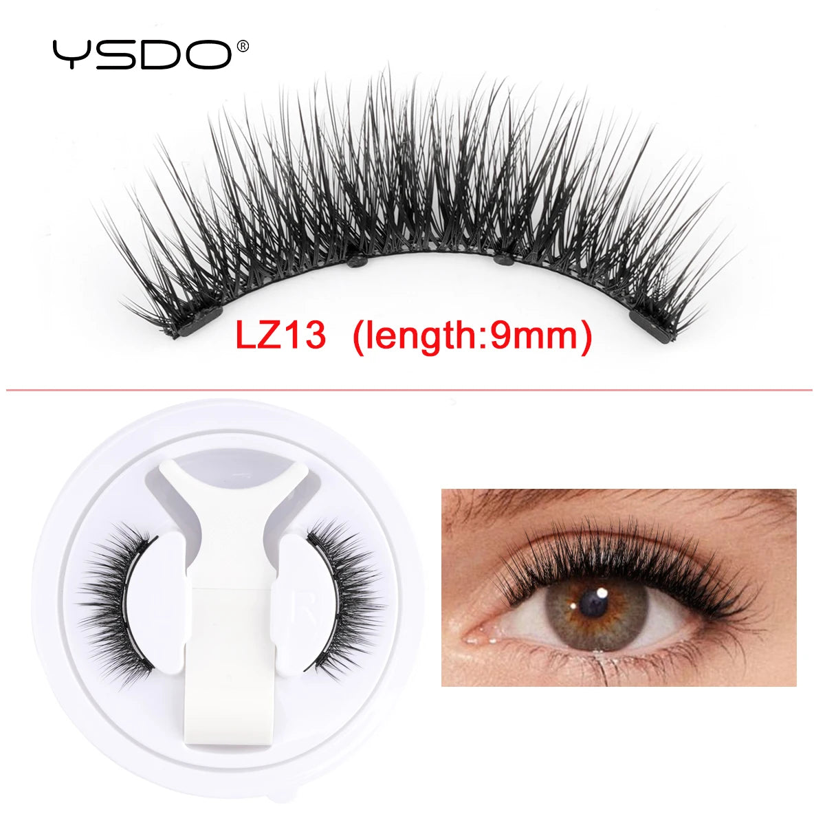 Gracefully Glowing™ Magnetic 3D Mink Lashes – Reusable, No-Glue Winged Lashes with Applicator