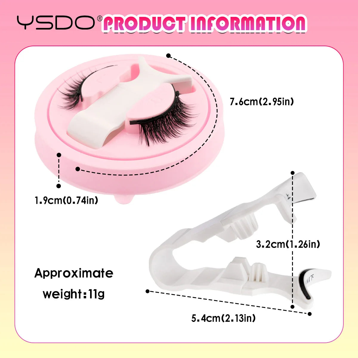 Gracefully Glowing™ Magnetic 3D Mink Lashes – Reusable, No-Glue Winged Lashes with Applicator