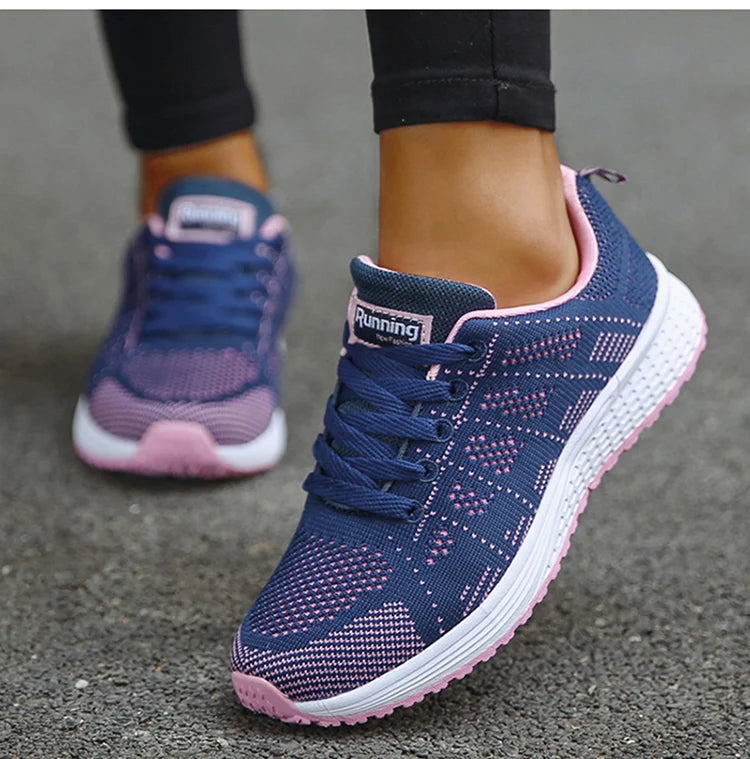 2025 New Fashion Women's Sneakers Plus Size Shoes Women Trainers Casual Sneaker Woman Lace Up Female Sneakers Tenis Feminino