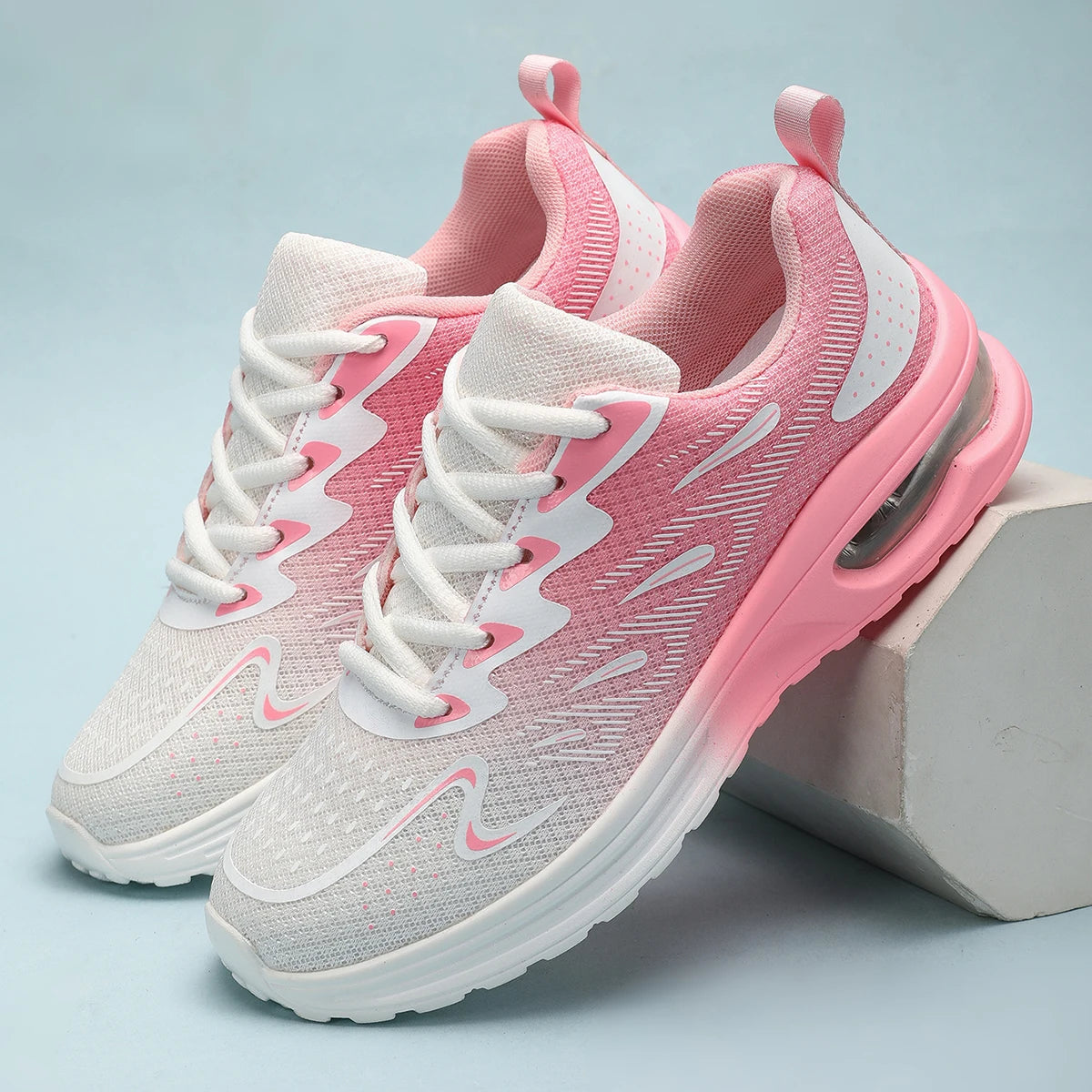 Sneaker Women Walking Shoes – Fashion Air Cushion Mesh Breathable Tennis & Sport Shoes