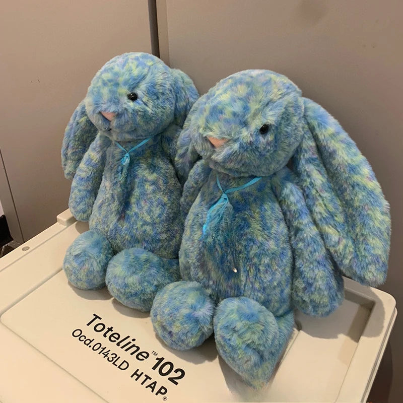 Snuggle Bunny Plush – Soothing Stuffed Rabbit Toy (Blue or White)