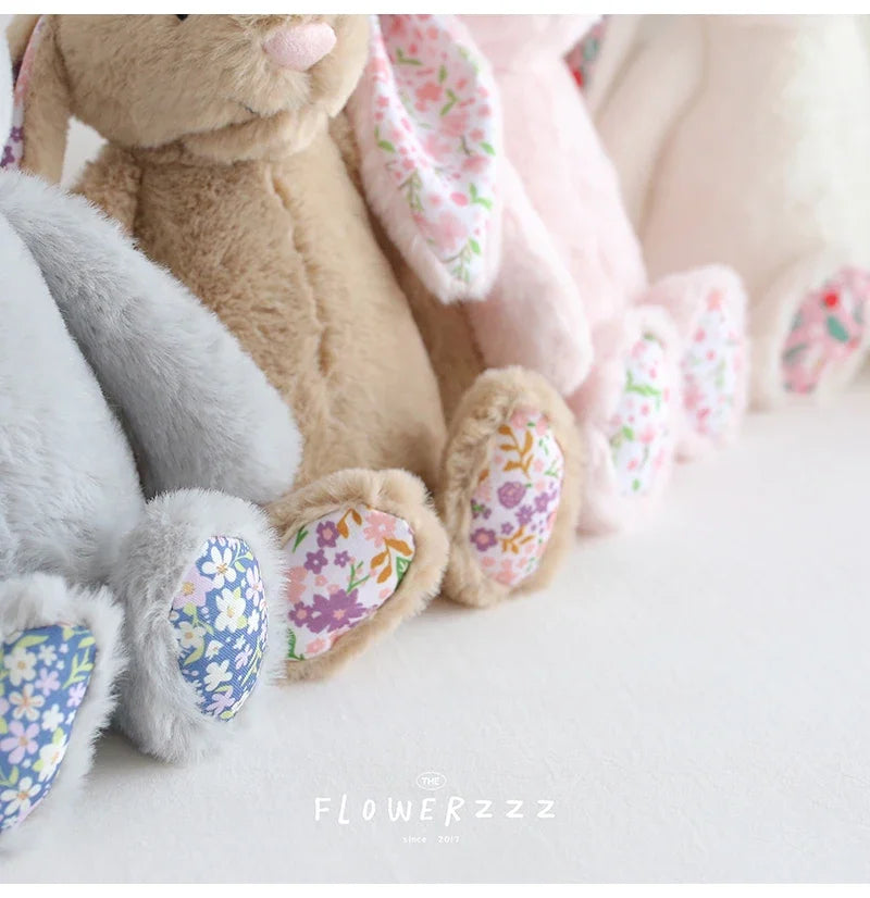 Flora Bunny Plush – Soft Rabbit Toy with Floral Ears (22cm)