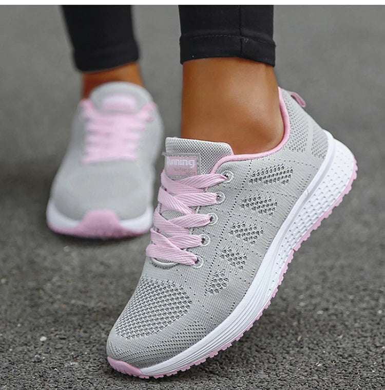 2025 New Fashion Women's Sneakers Plus Size Shoes Women Trainers Casual Sneaker Woman Lace Up Female Sneakers Tenis Feminino