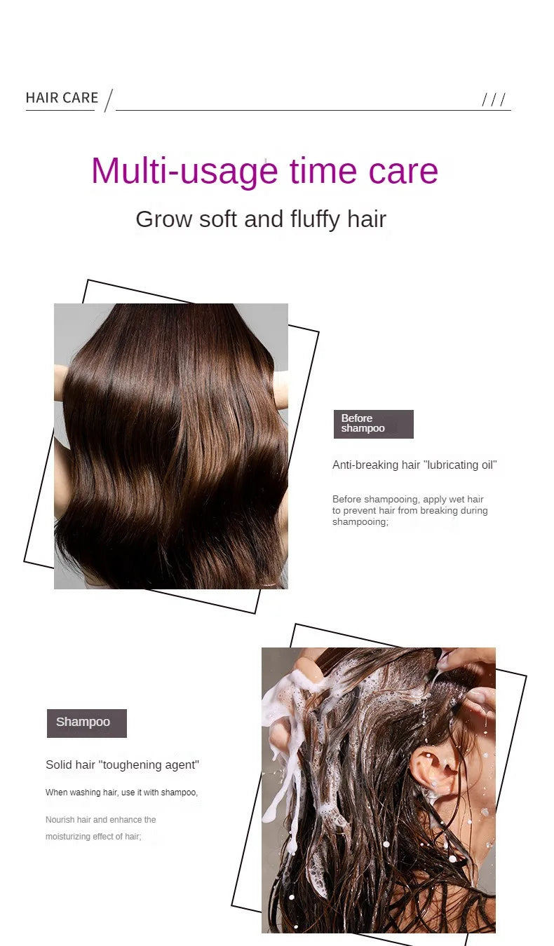 Gracefully Glowing Daily Hair Shine Capsules – Rose & Keratin Repair (30pcs)