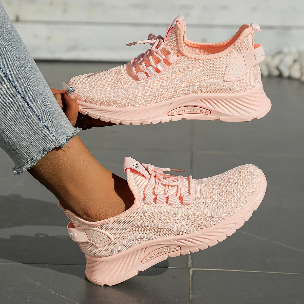Women’s Casual Sneakers – 2025 Trendy Fly Weave Lightweight Sport & Leisure Shoes